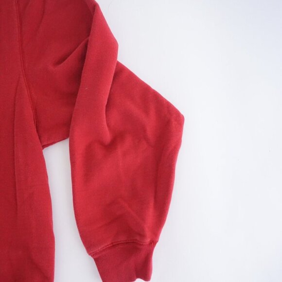 90S Wind River Outfitters Canada Embroidered Moose Red 100% Cotton Crewneck XXL - Picture 9 of 9